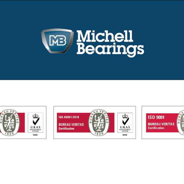Michell Bearings retains ISO Certifications
